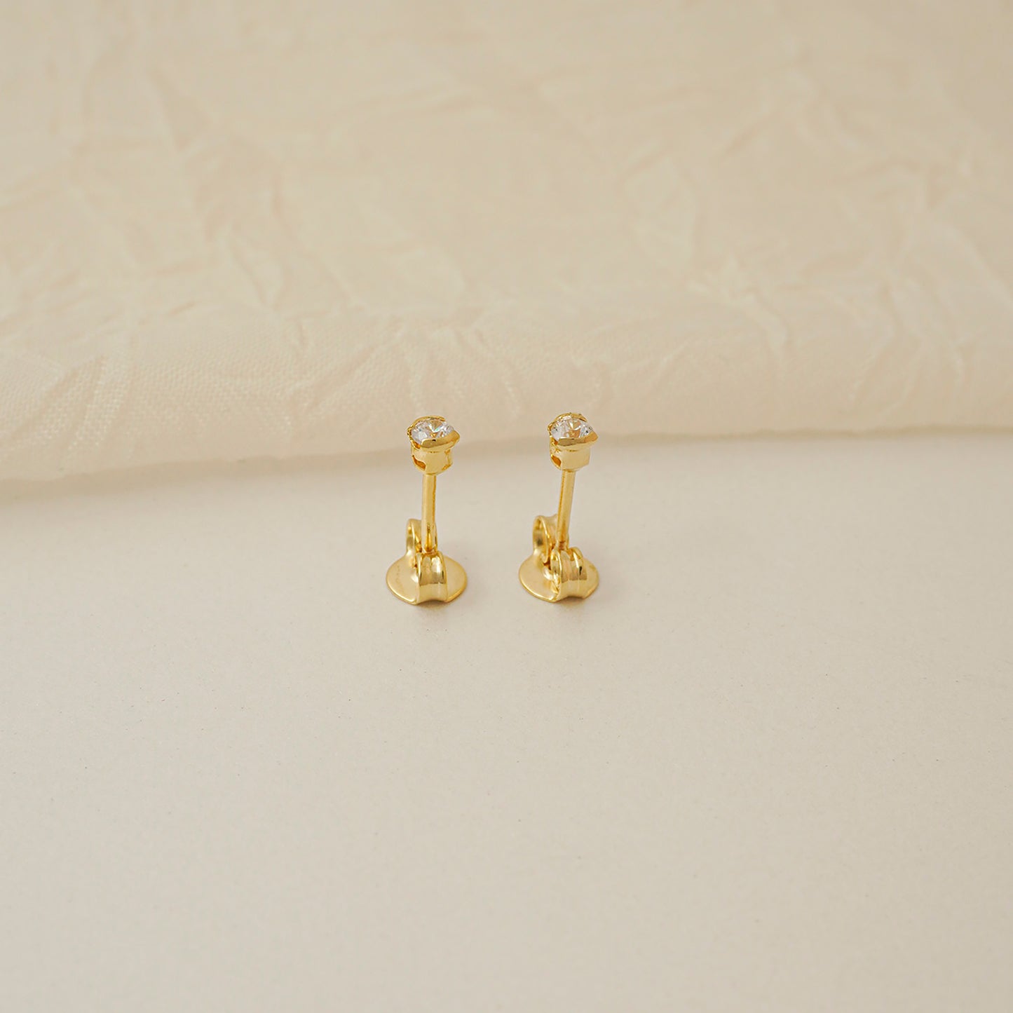 Aretes Circonia redonda cristal 2mm