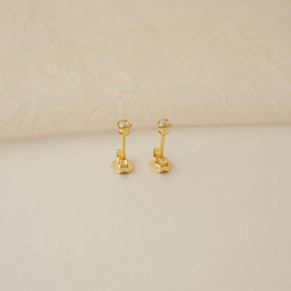 Aretes Circonia redonda cristal 2mm