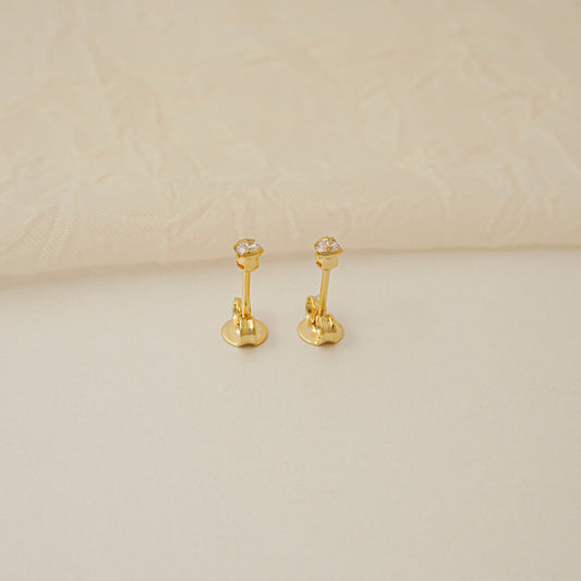 Aretes Circonia redonda cristal 2mm